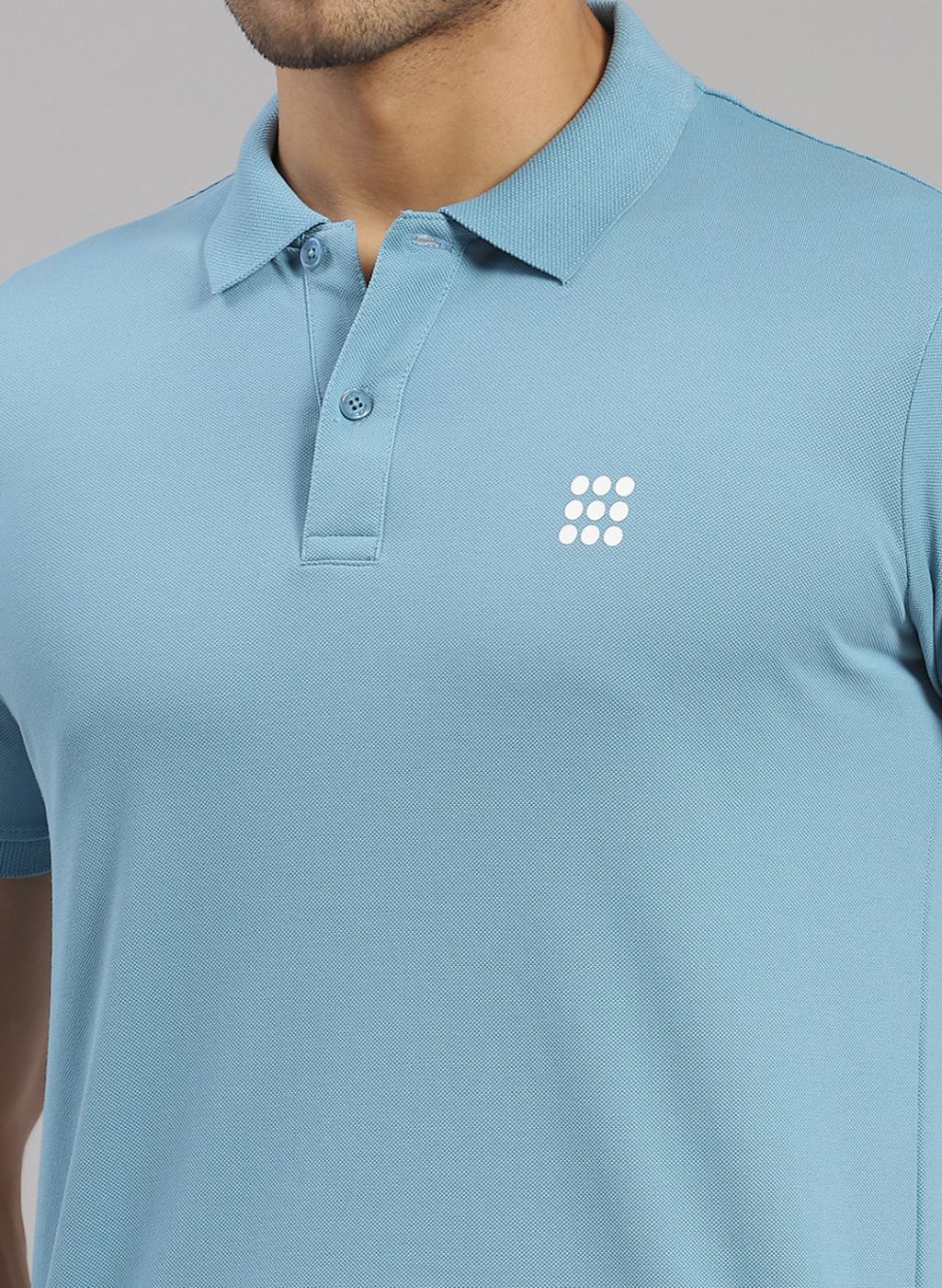 Rock.it Men Blue Solid T-Shirt