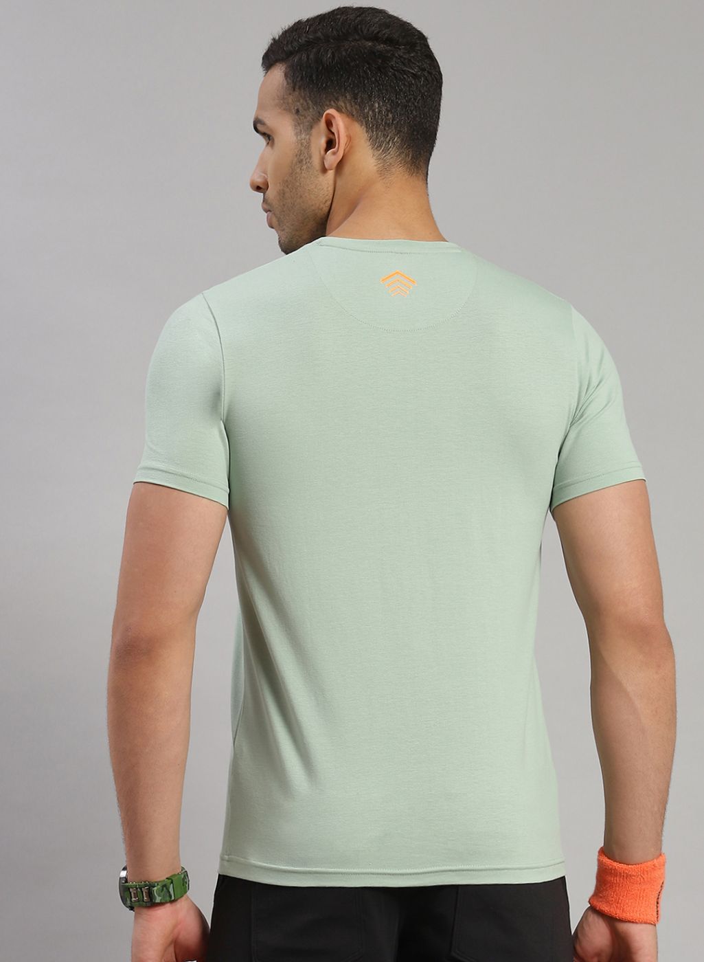 Rock.it Men Green Printed T-Shirt