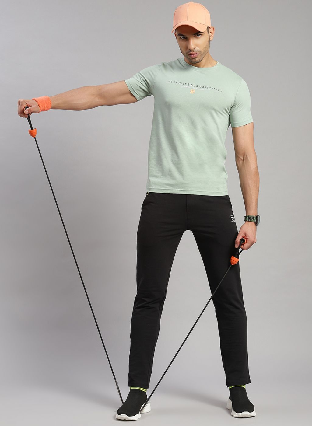 Rock.it Men Green Printed T-Shirt