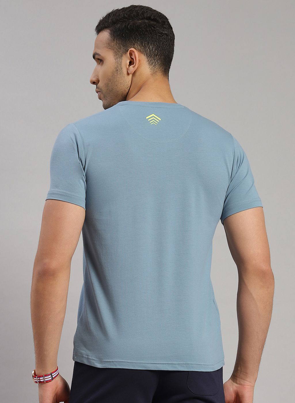 Rock.it Men Blue Printed T-Shirt