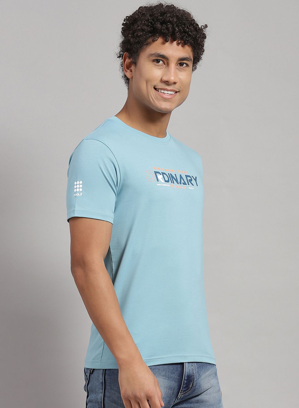 Rock.it Men Blue Printed T-Shirt 2 Pc