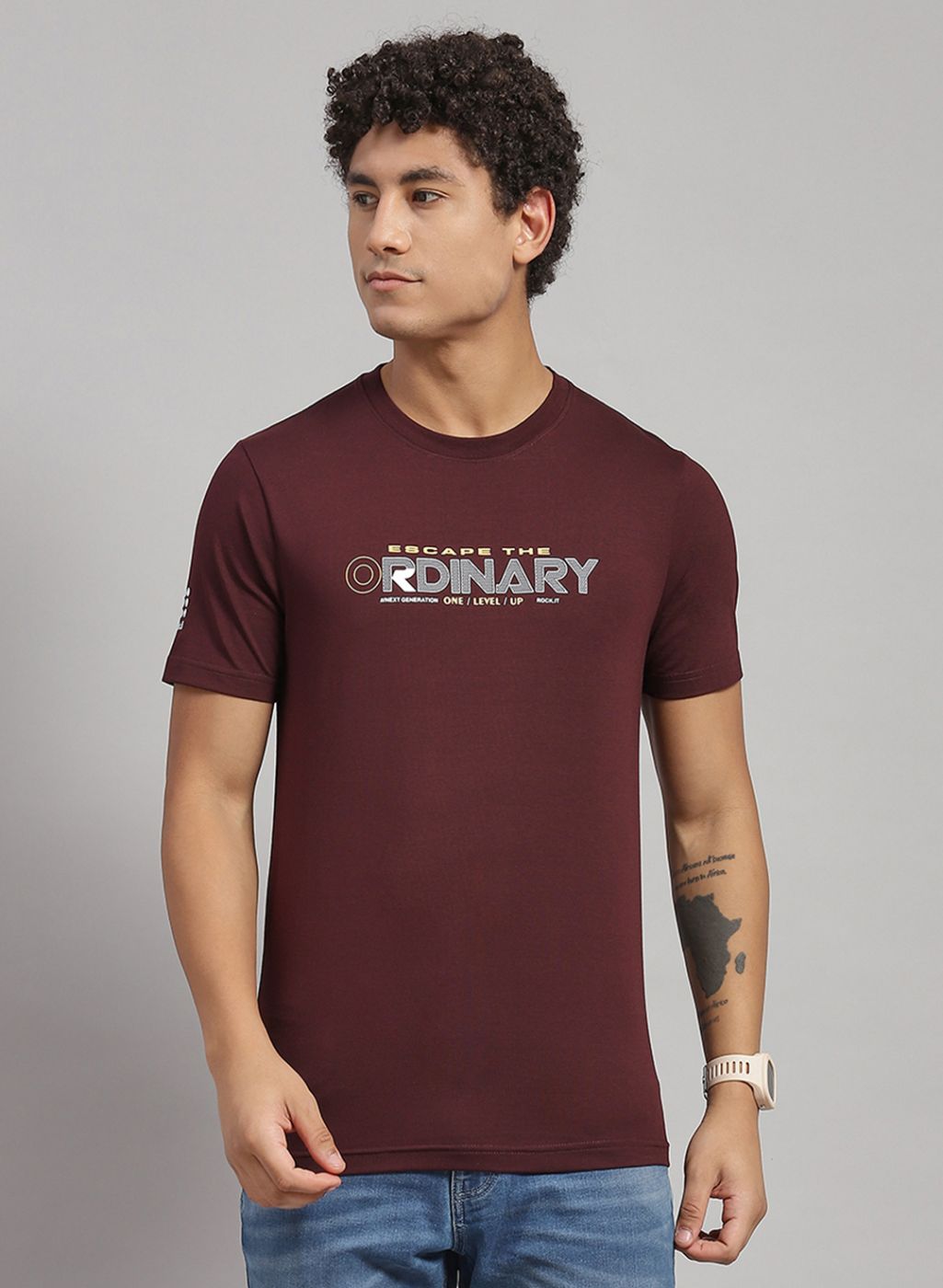 Rock.it Men Green Printed T-Shirt 2 Pc