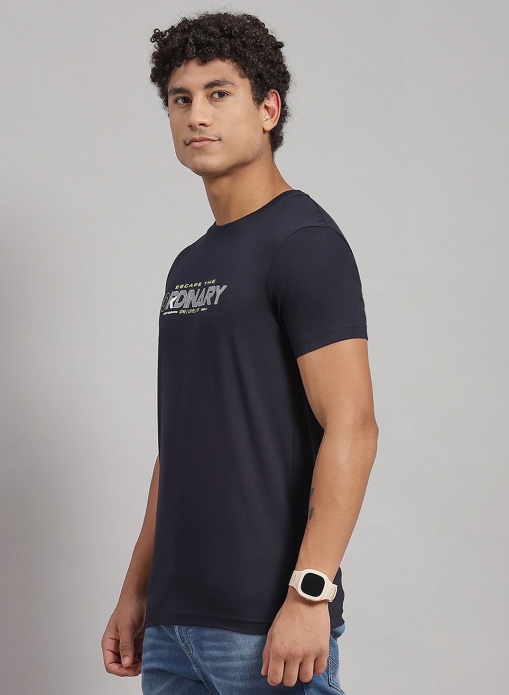 Rock.it Men Orange Printed T-Shirt 2 Pc