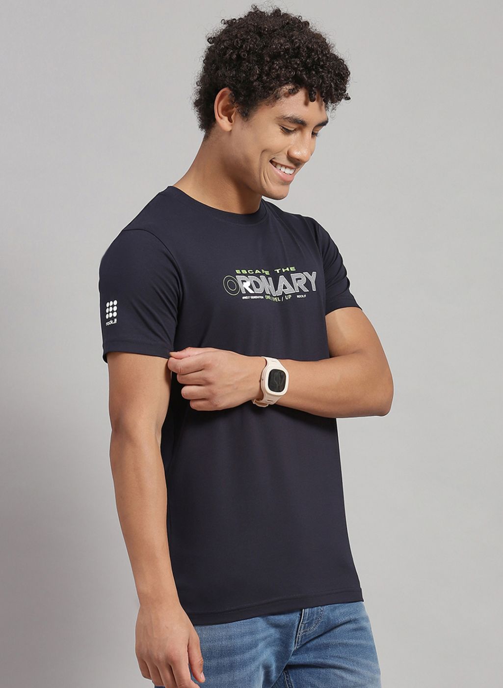 Rock.it Men Orange Printed T-Shirt 2 Pc