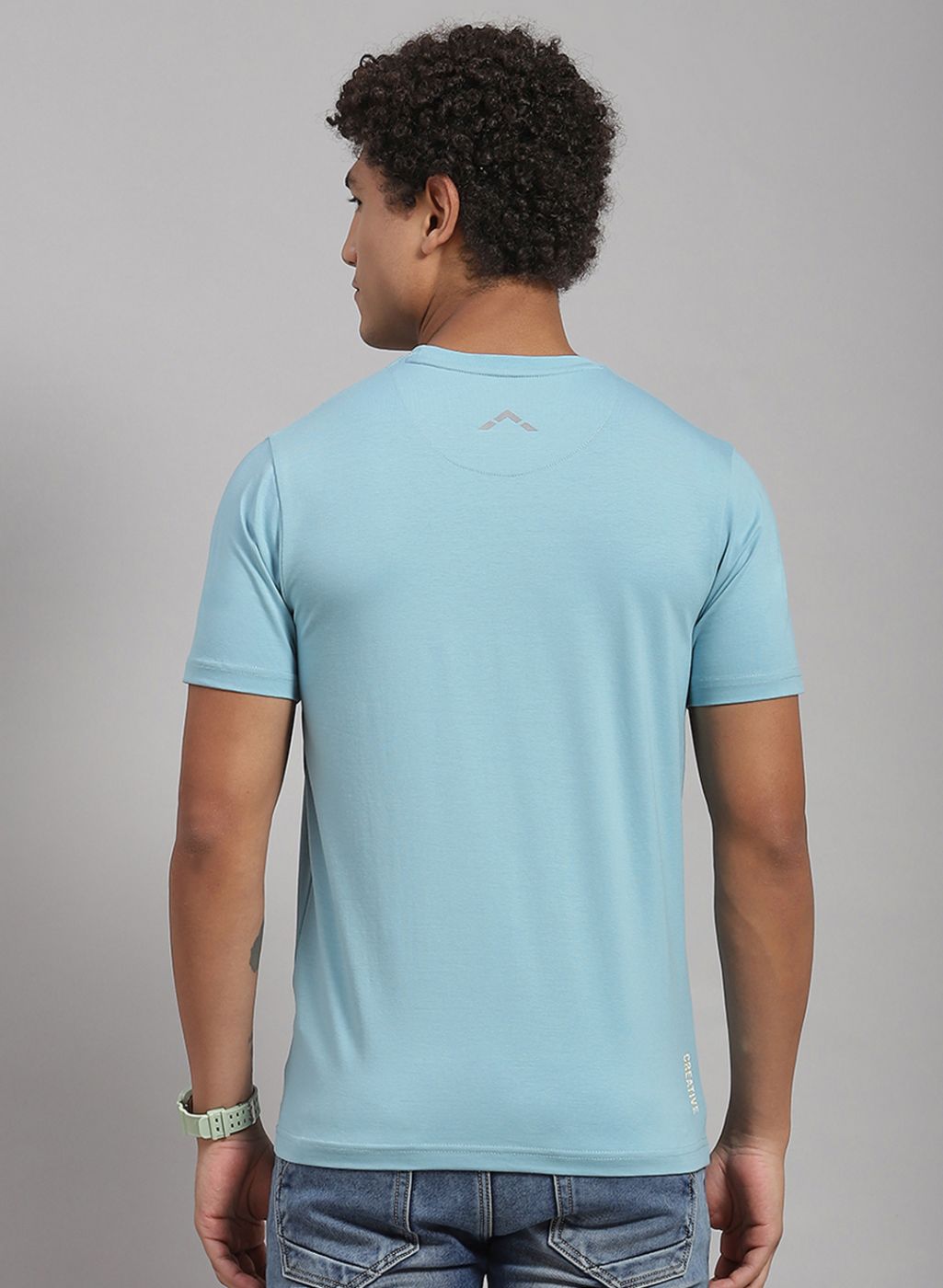 Rock.it Men Peach Solid T-Shirt 2 Pc