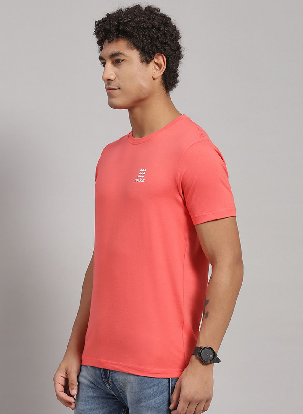 Rock.it Men Yellow Solid T-Shirt 2 Pc