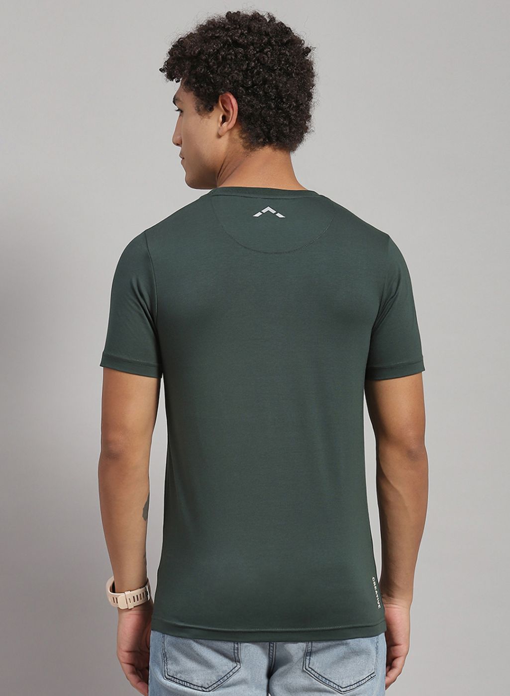 Rock.it Men Green Solid T-Shirt 2 Pc