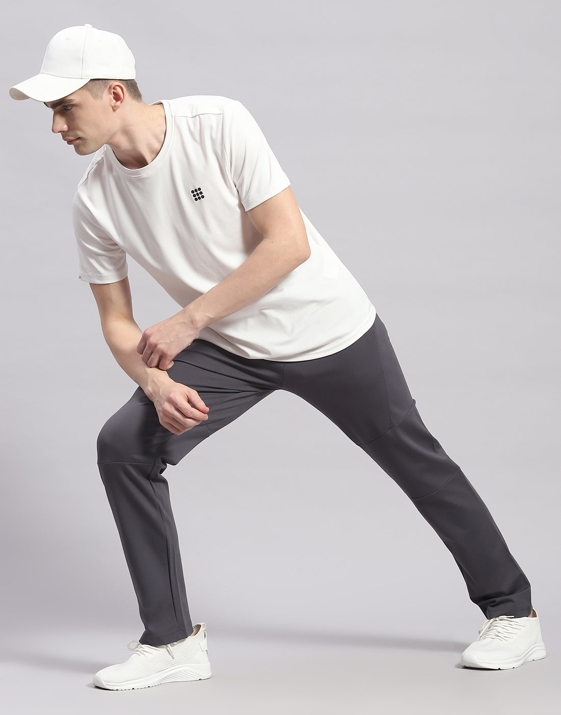 Rock.it Men Grey Solid Regular Fit Lower