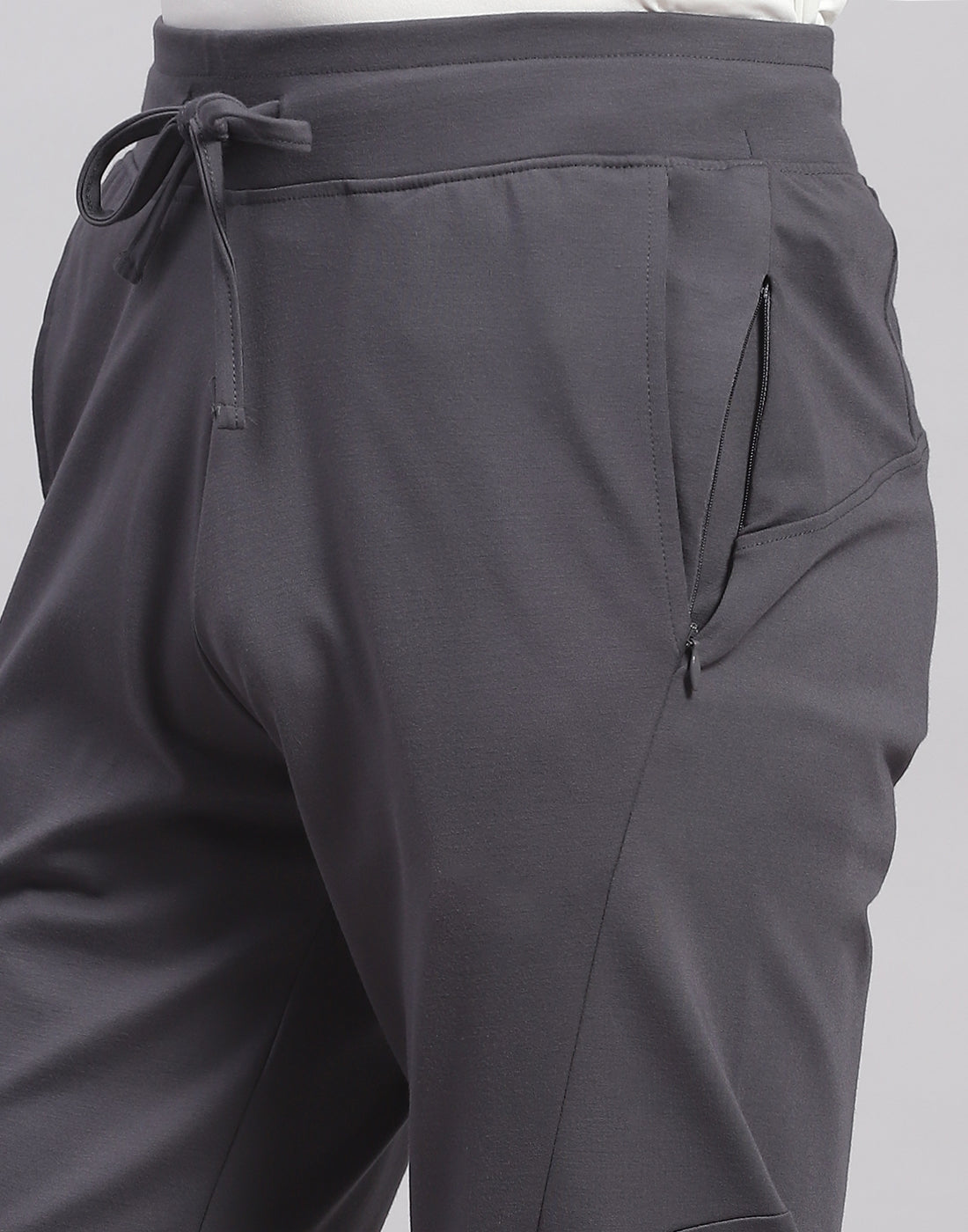 Rock.it Men Grey Solid Regular Fit Lower