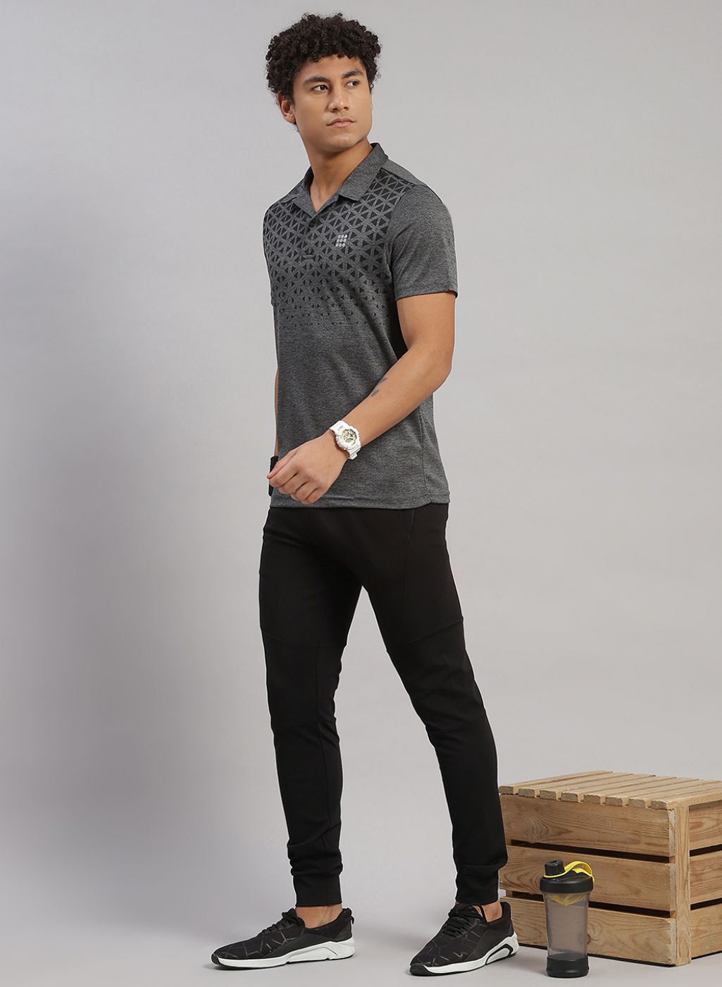 Rock.it Men Black Regular Fit Jogger