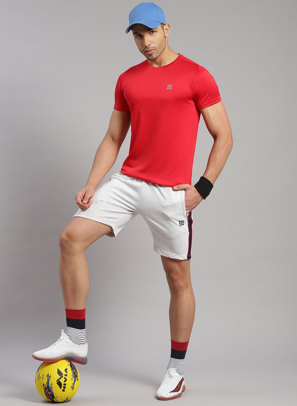 Rock.it Men Grey Solid Short