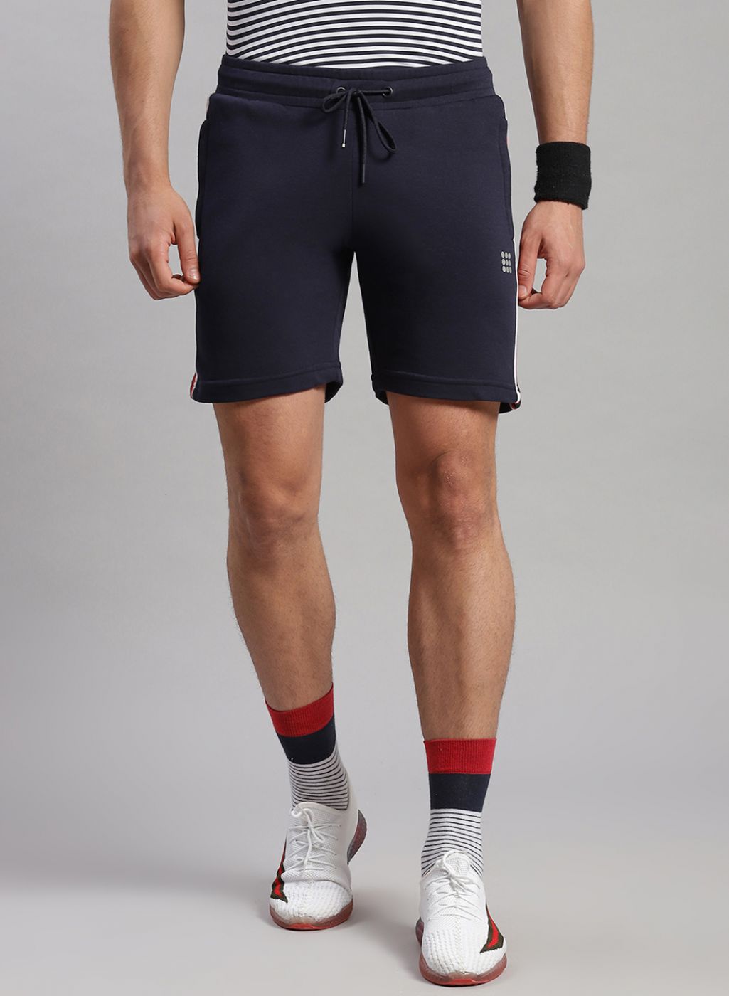 Rock.it Men Navy Blue Solid Short
