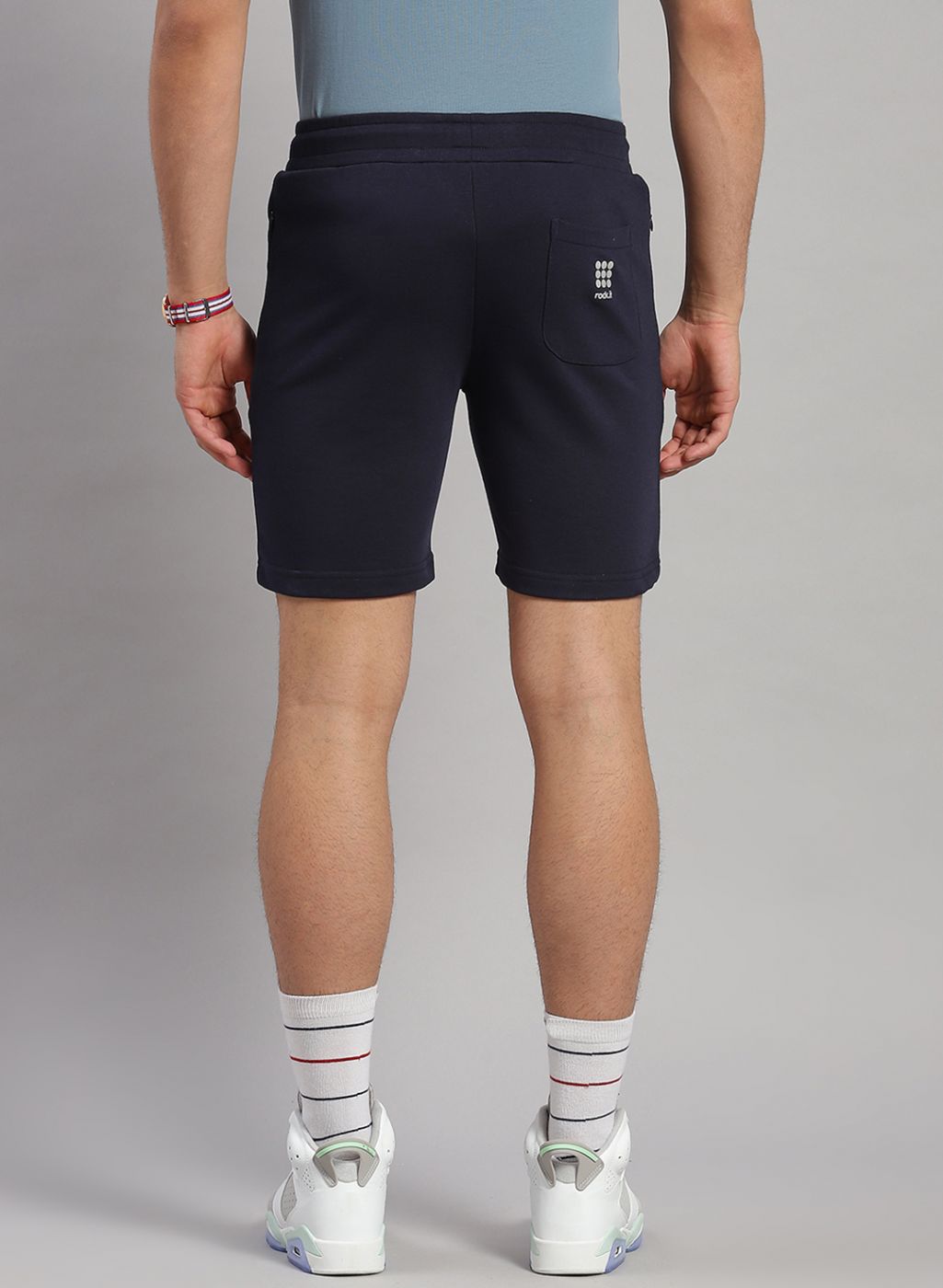Rock.it Men Navy Blue Solid Short
