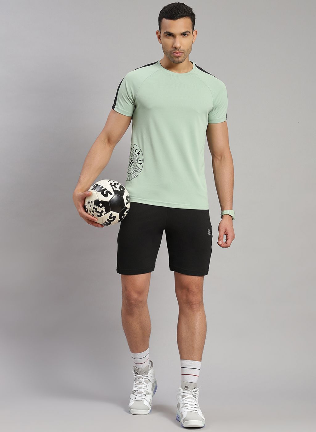 Rock.it Men Black Solid Short