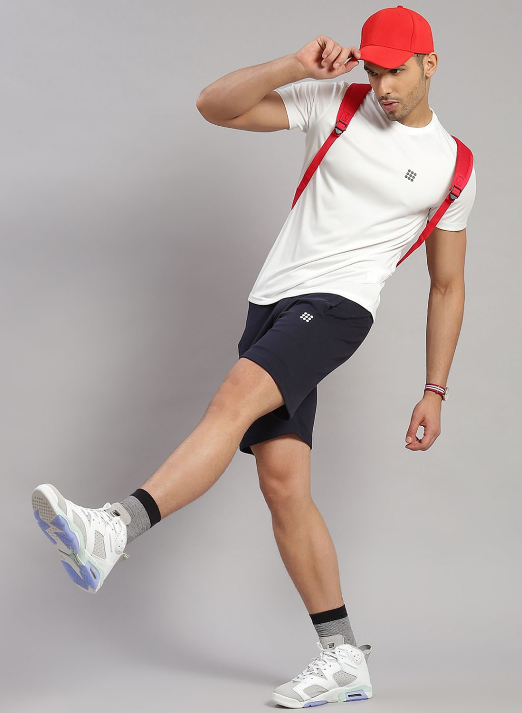 Rock.it Men Navy Blue Solid Short