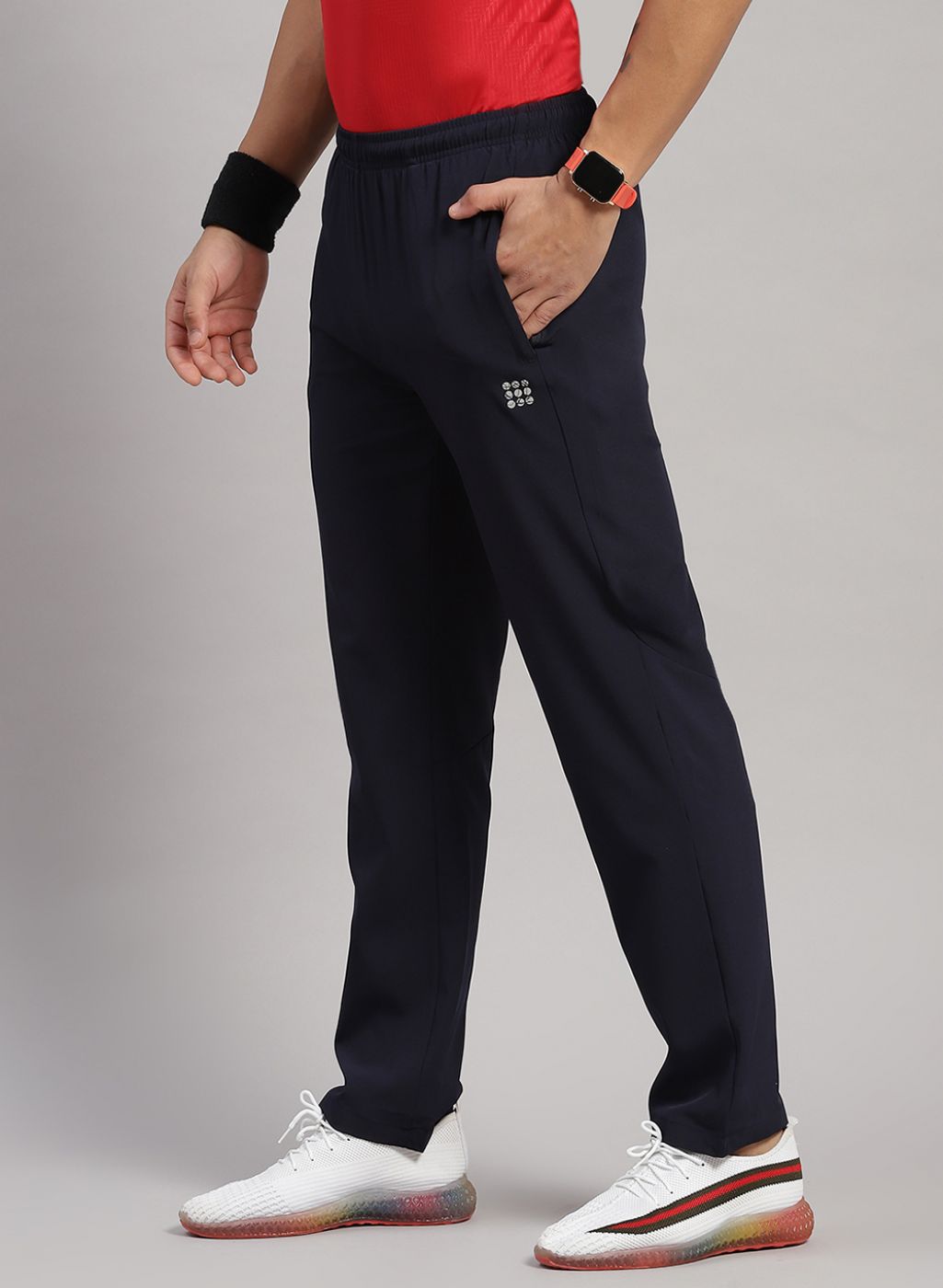 Rock.it Men Navy Blue Regular Fit Lower