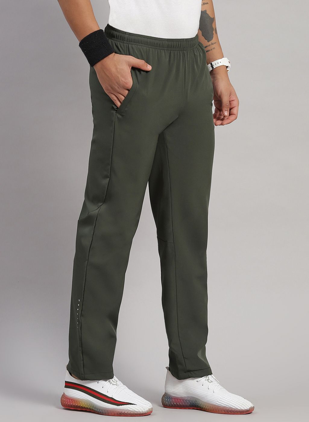 Rock.it Men Olive Regular Fit Lower