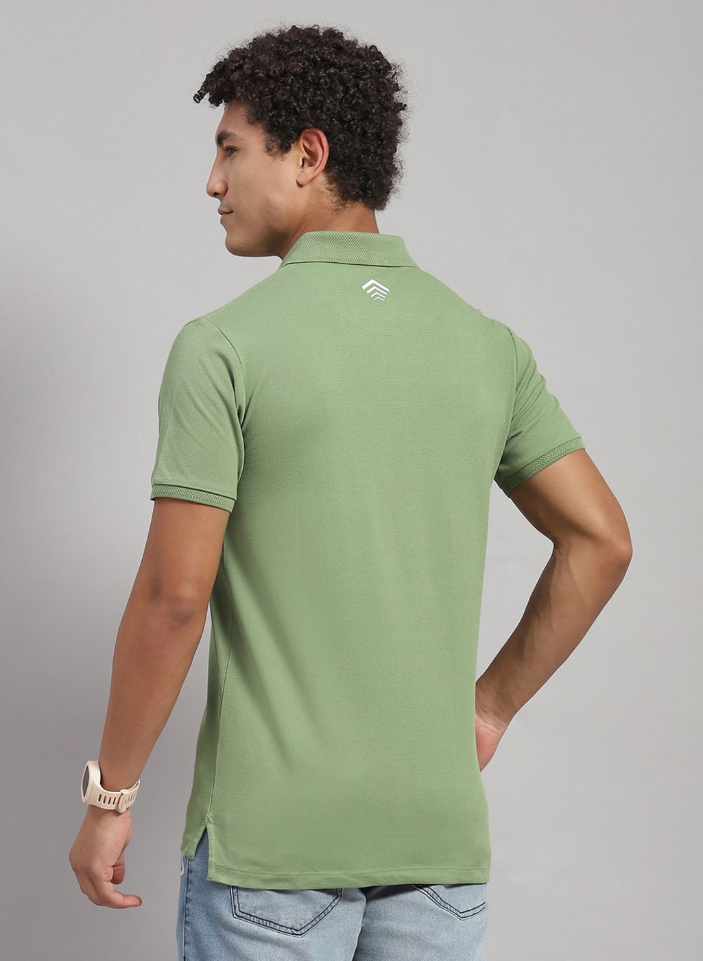 Rock.it Men Green Solid T-Shirt