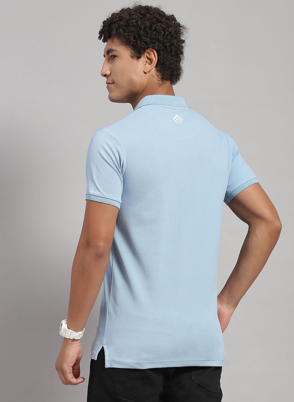 Rock.it Men Blue Solid T-Shirt