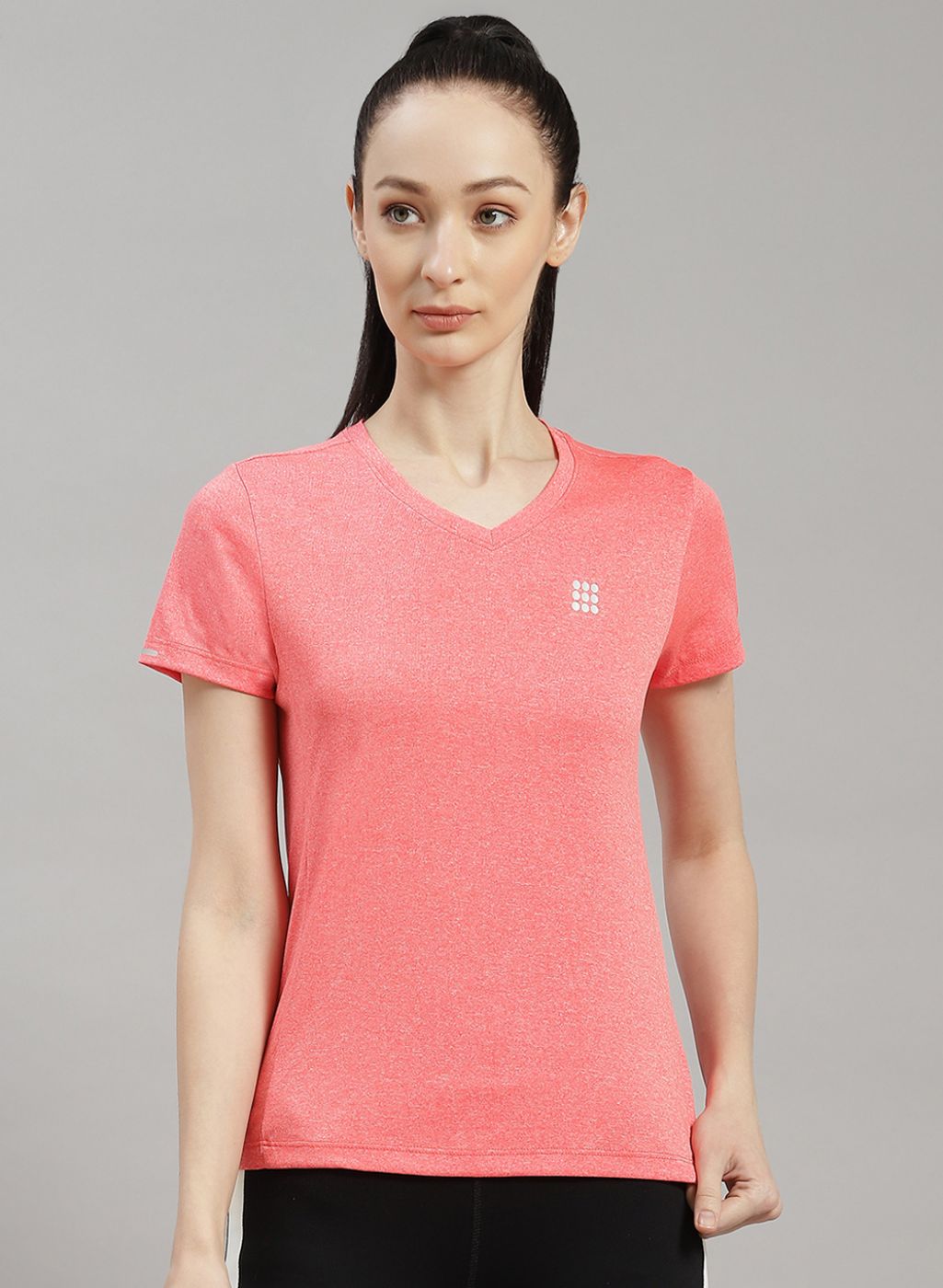 Women Pink Solid Top & Palazzo with Printed Jacket main image 1
