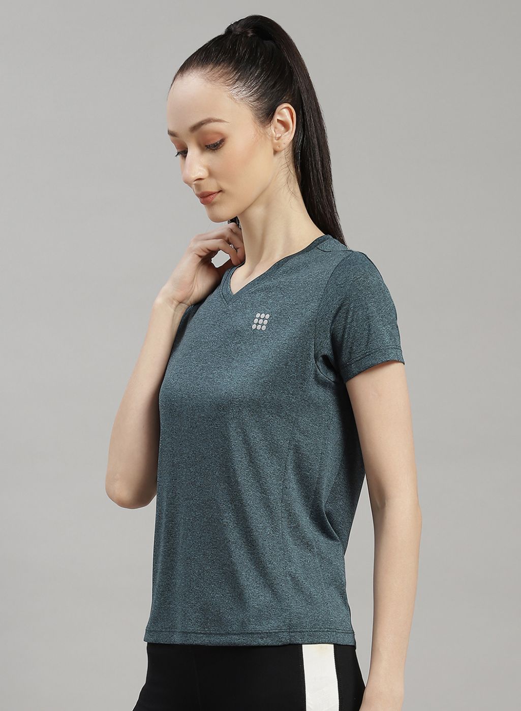 Rock.it Women Green Solid Top