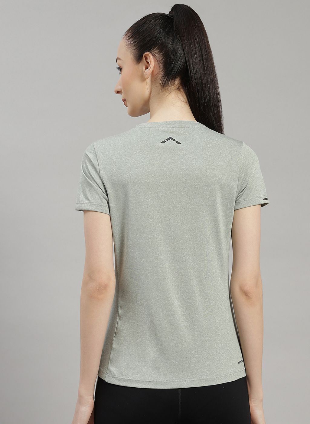 Rock.it Women Grey Solid Top