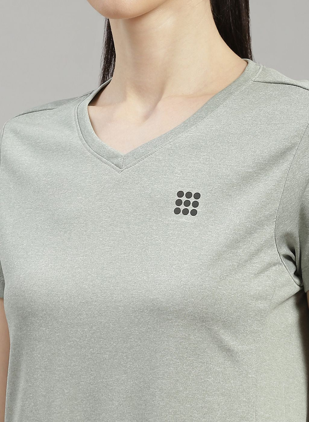 Rock.it Women Grey Solid Top