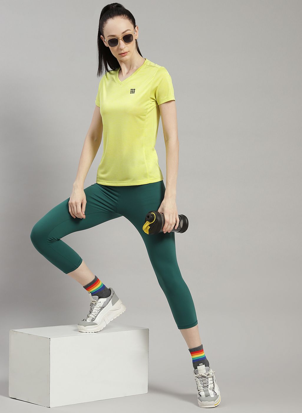 Rock.it Women Green Solid Top