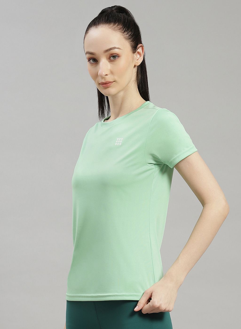 Rock.it Women Green Solid Top