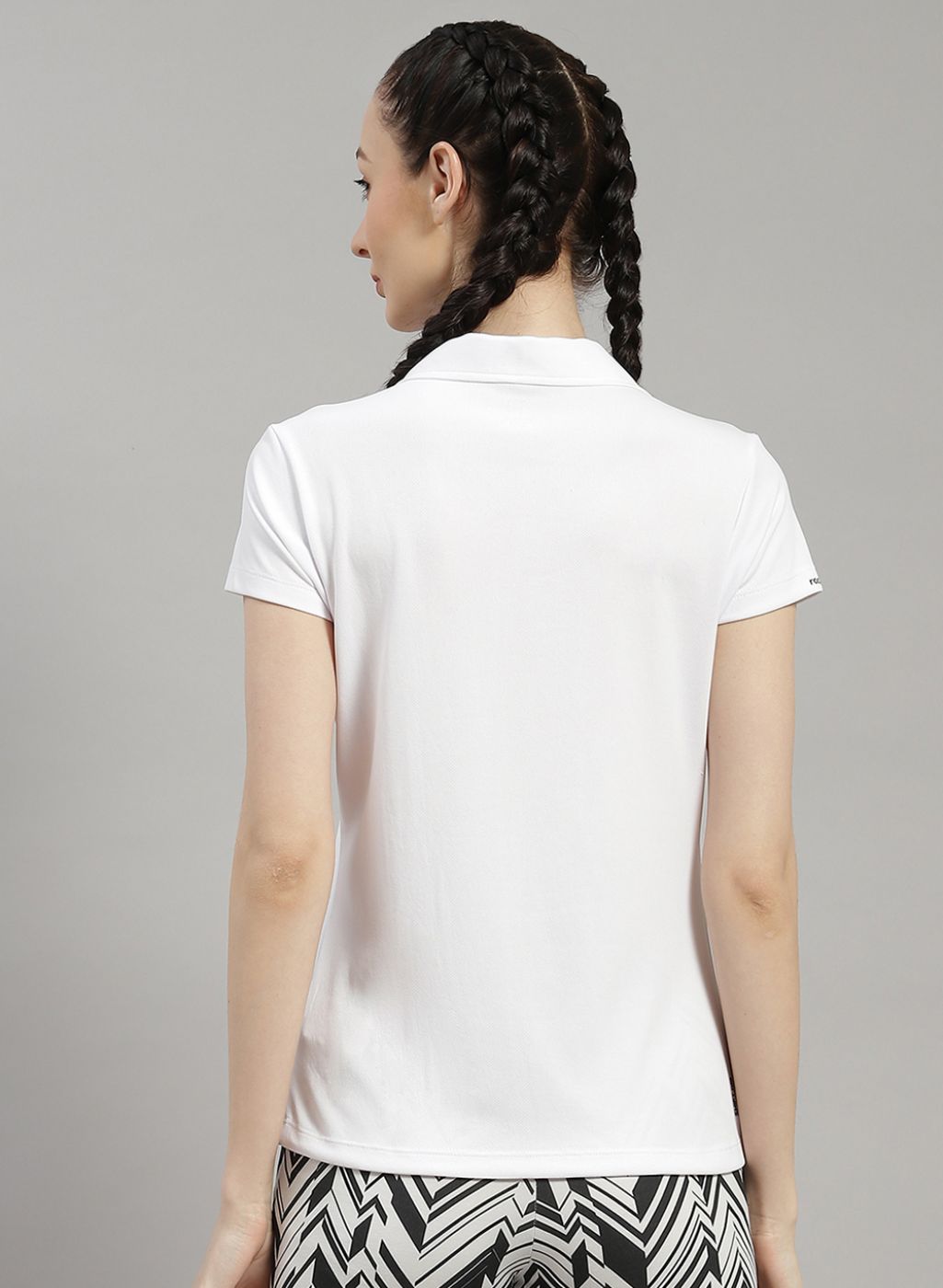 Rock.it Women White Solid T-Shirt