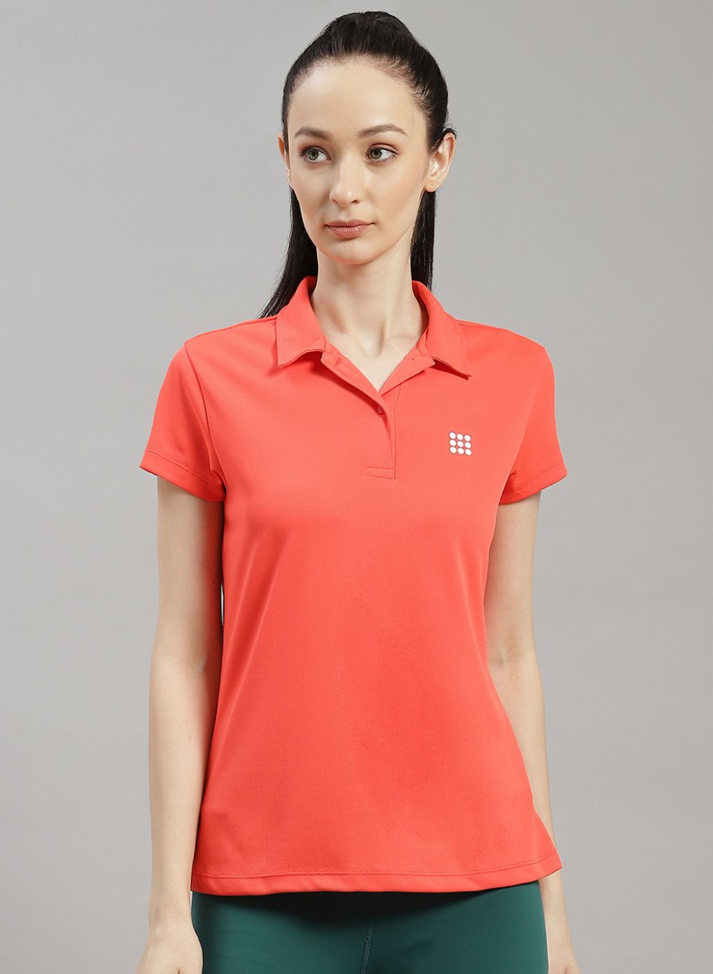 Rock.it Women Orange Solid T-Shirt