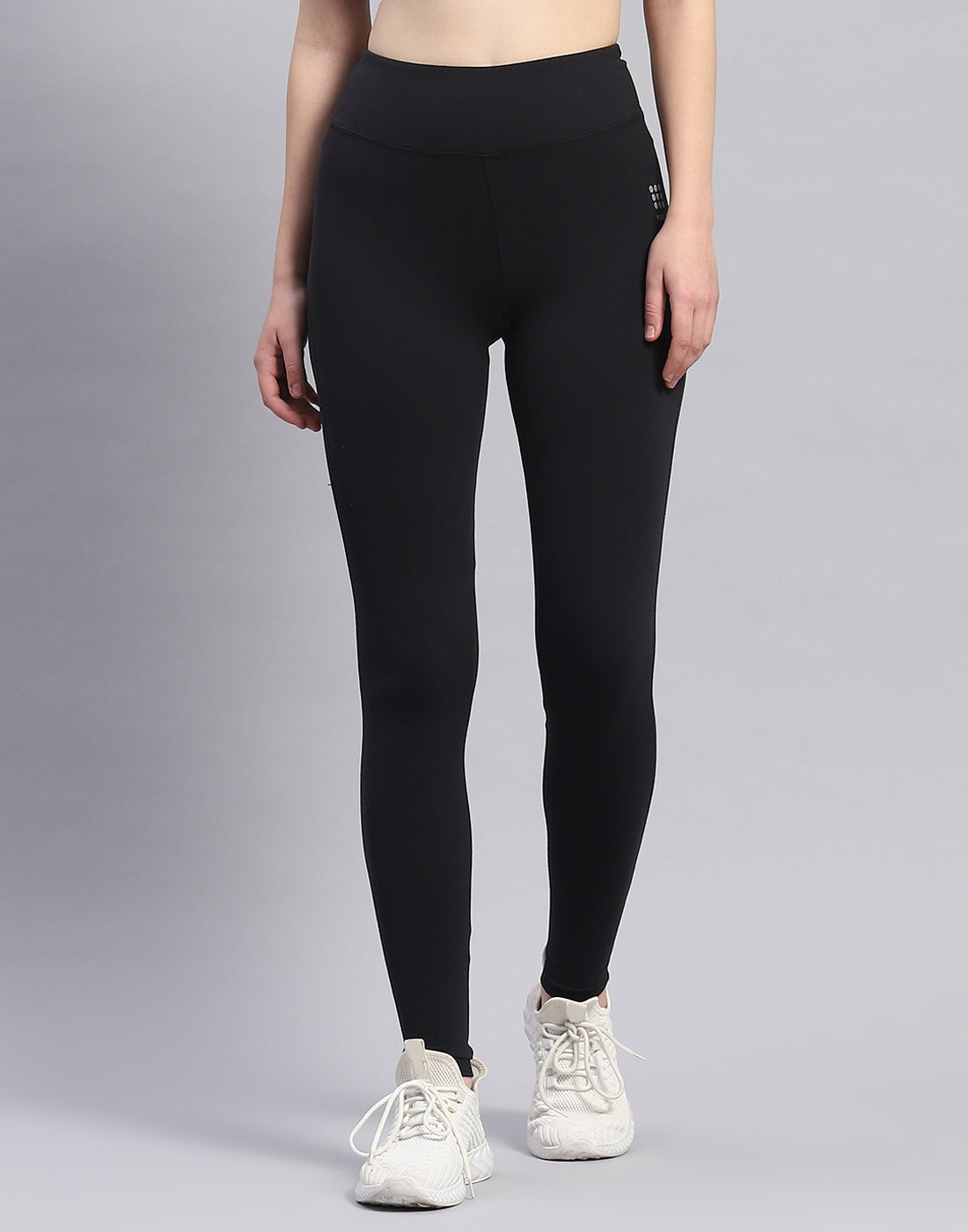 Rock.it Women Black Solid Regular Fit Lower