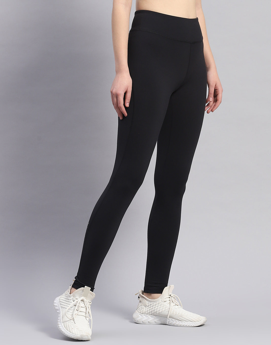 Rock.it Women Black Solid Regular Fit Lower