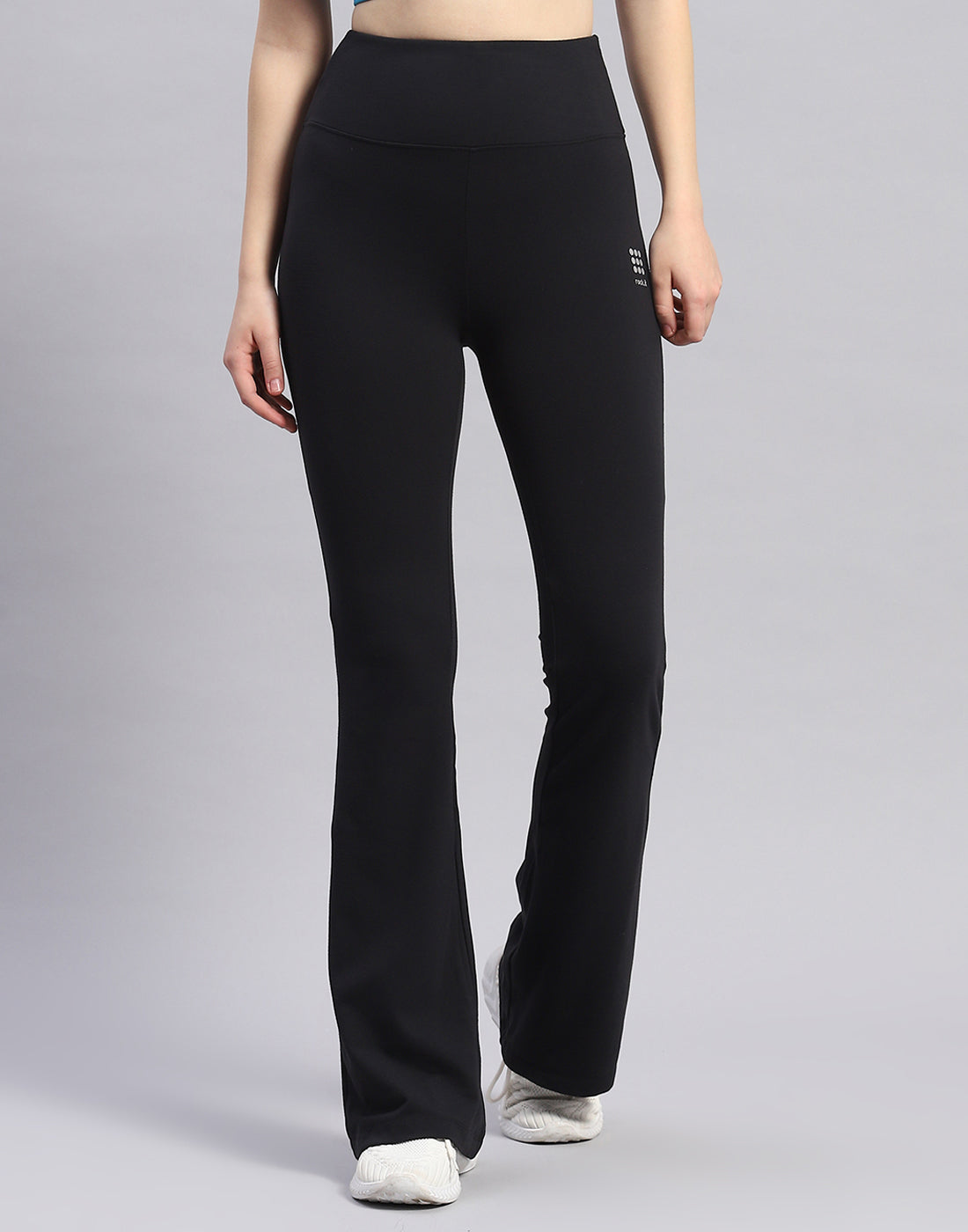 Rock.it Women Black Solid Regular Fit Yoga Pant