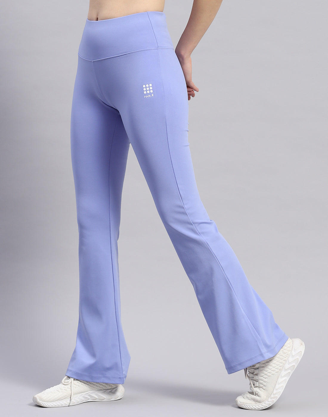 Rock.it Women Blue Solid Regular Fit Yoga Pant
