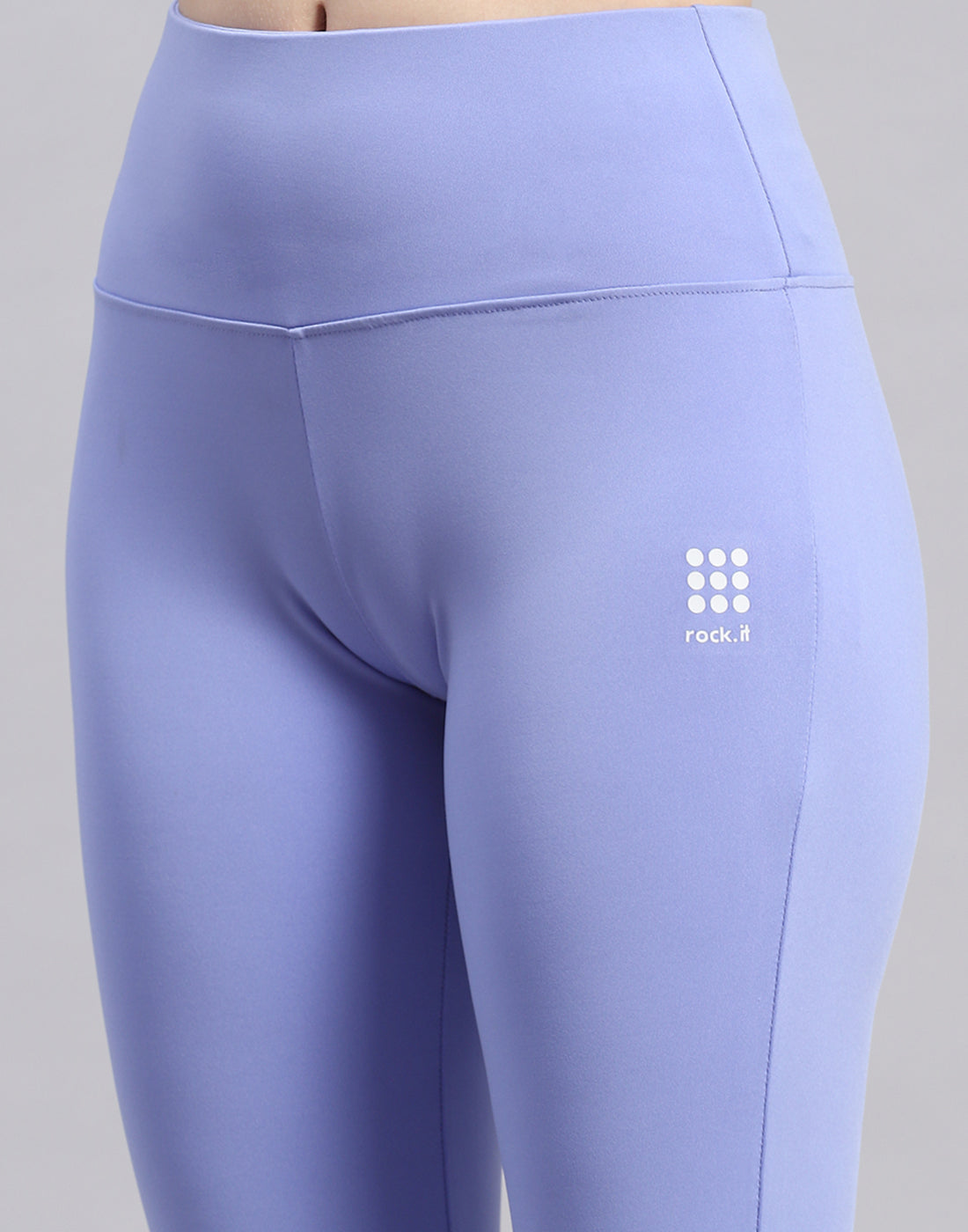 Rock.it Women Blue Solid Regular Fit Yoga Pant
