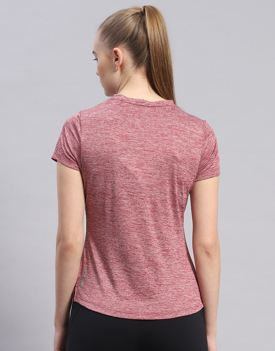 Rock.it Women Maroon Solid V Neck Half Sleeve Top