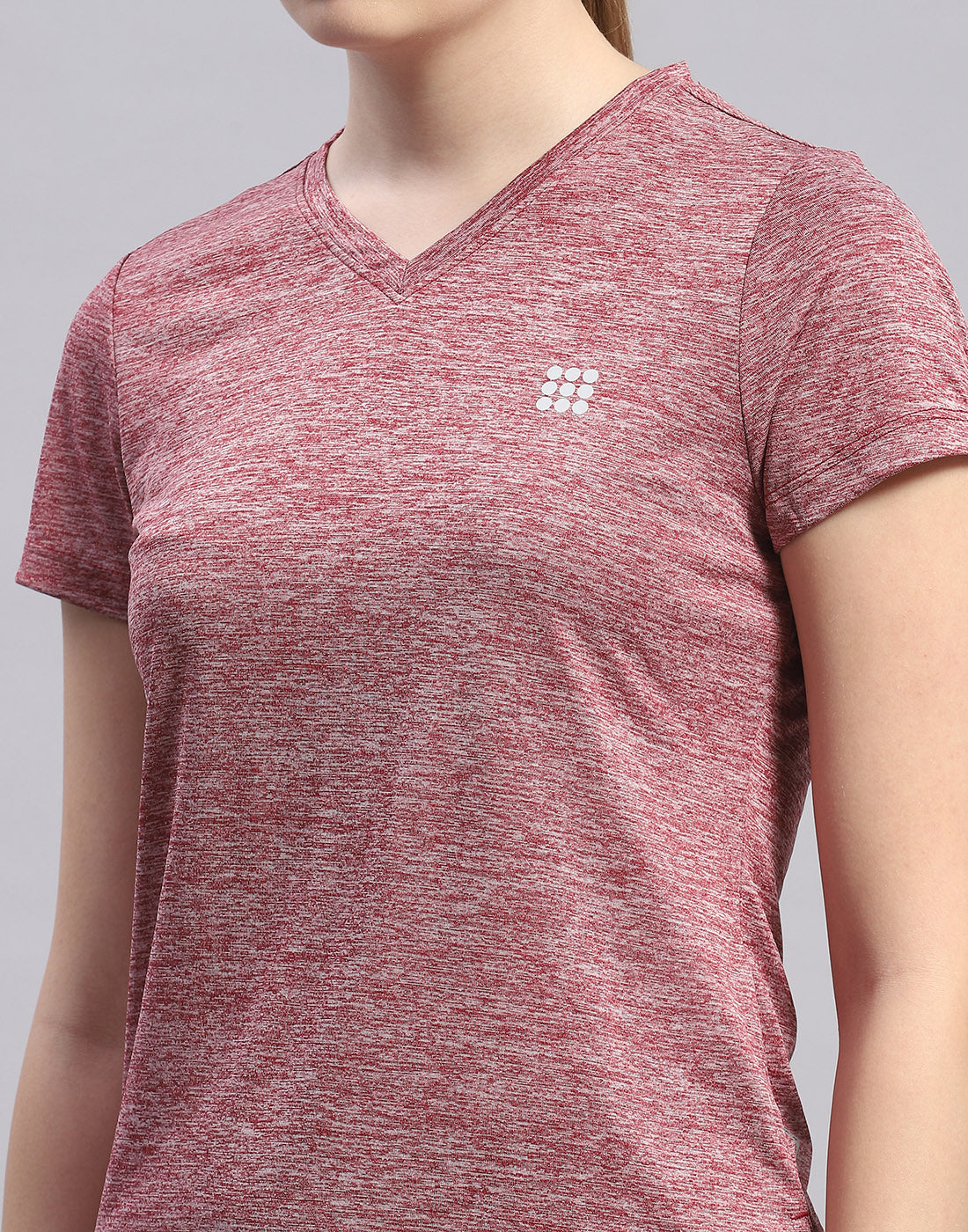 Rock.it Women Maroon Solid V Neck Half Sleeve Top