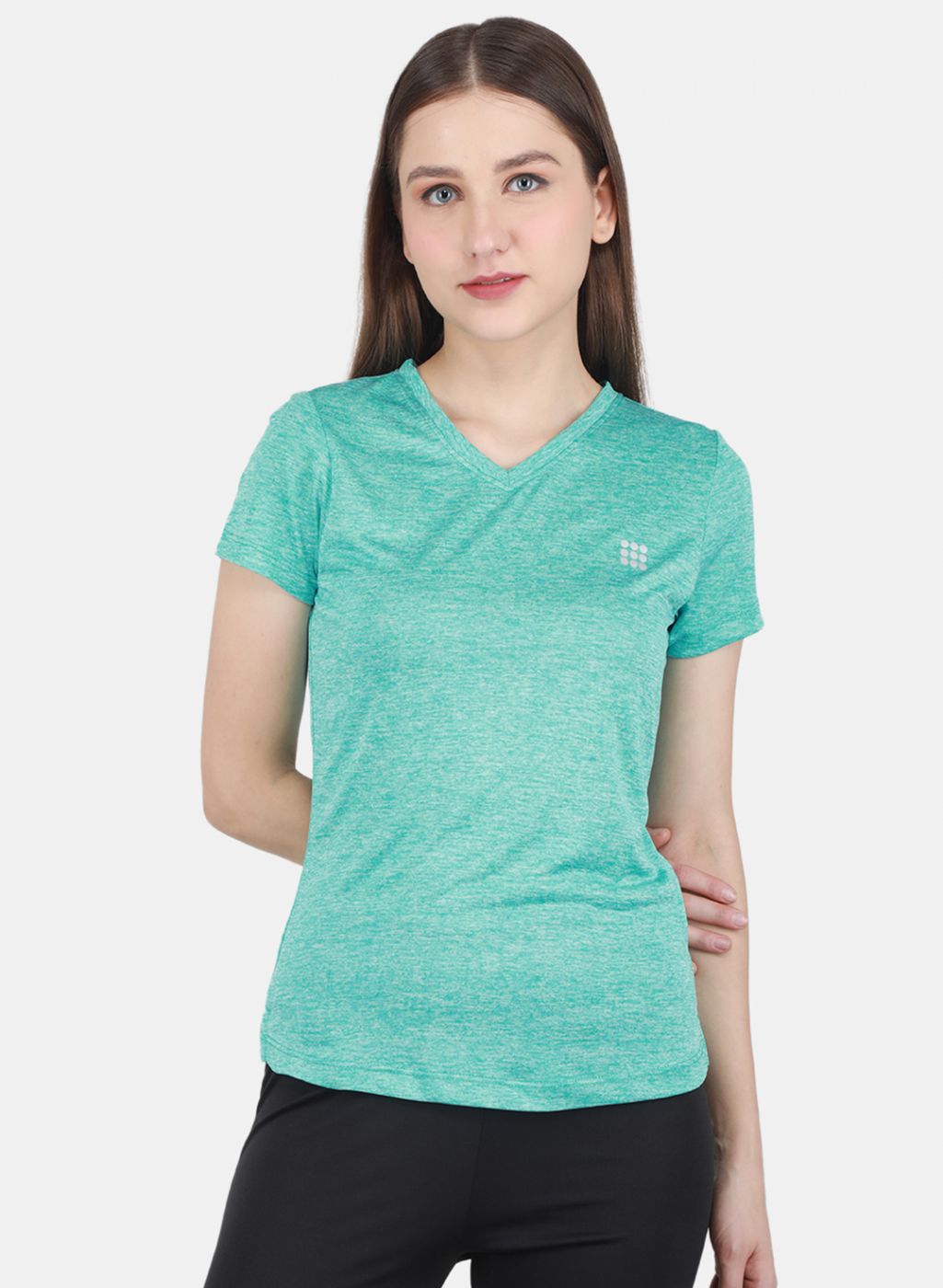 Rock.it Women Sea Green Solid Top