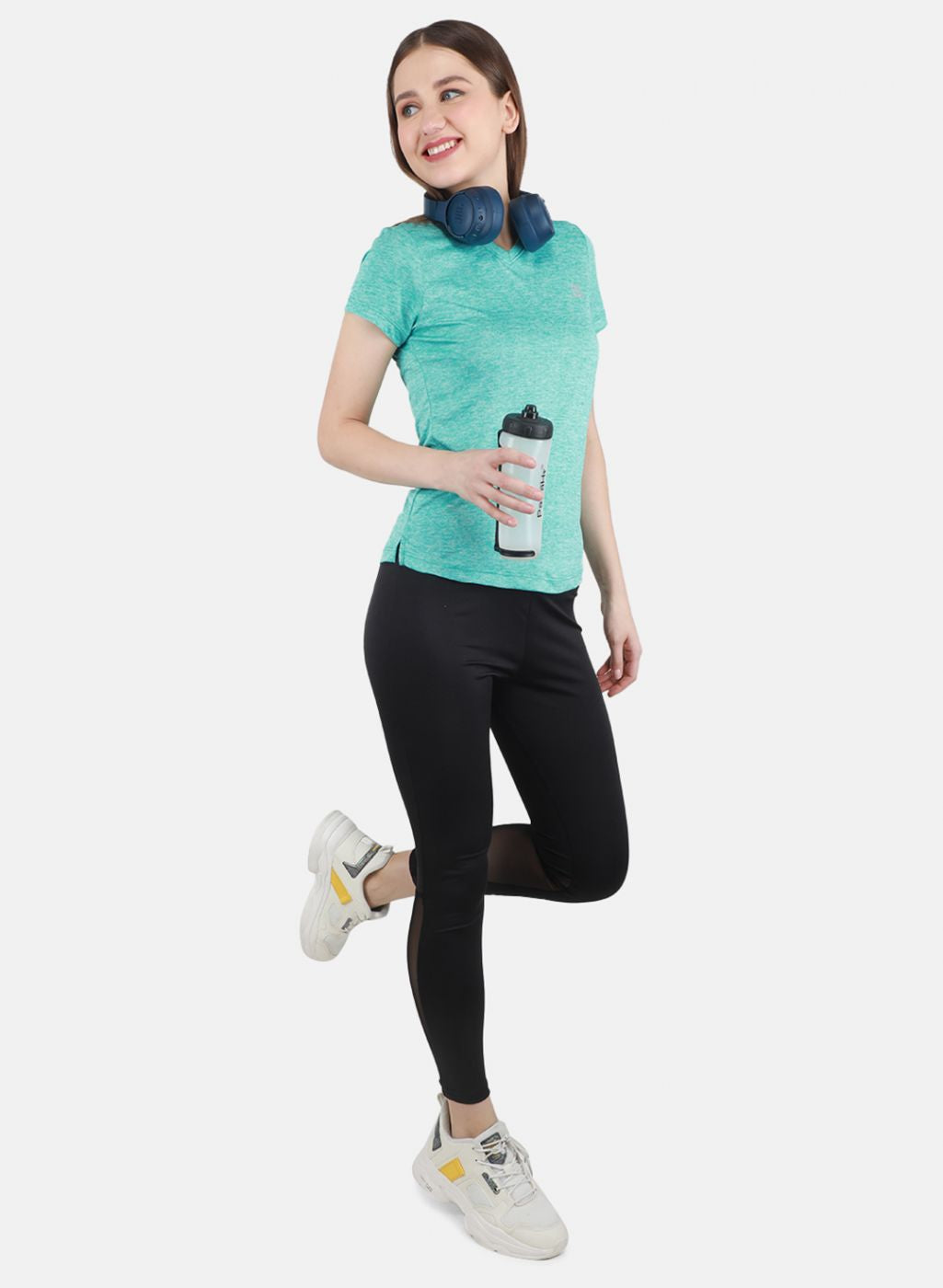 Rock.it Women Sea Green Solid Top