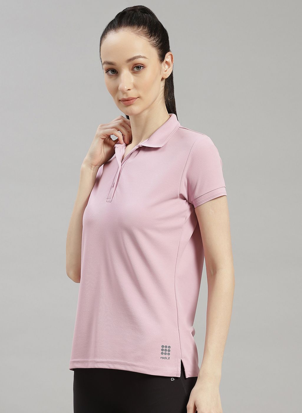 Rock.it Women Purple Solid T-Shirt