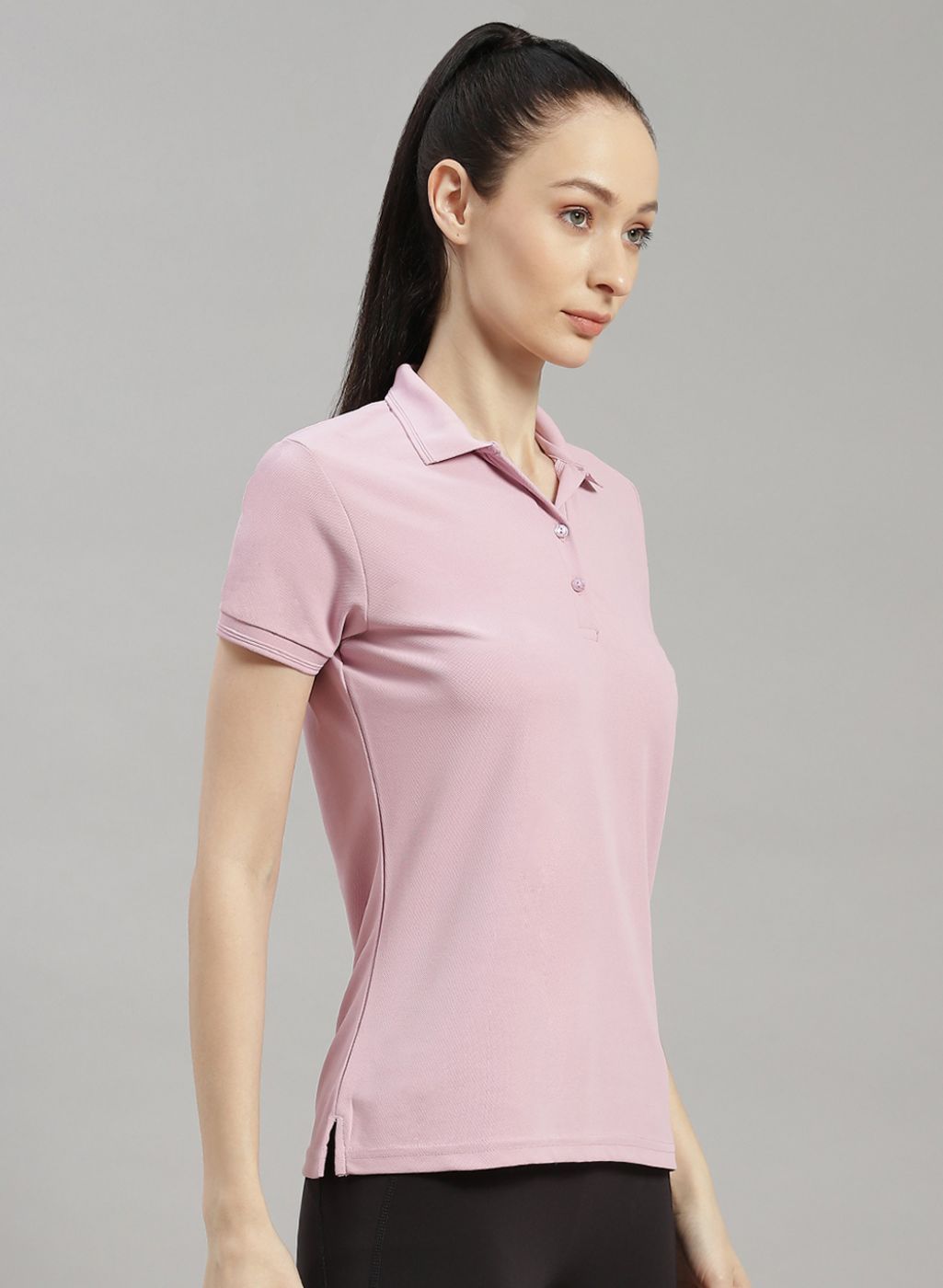 Rock.it Women Purple Solid T-Shirt