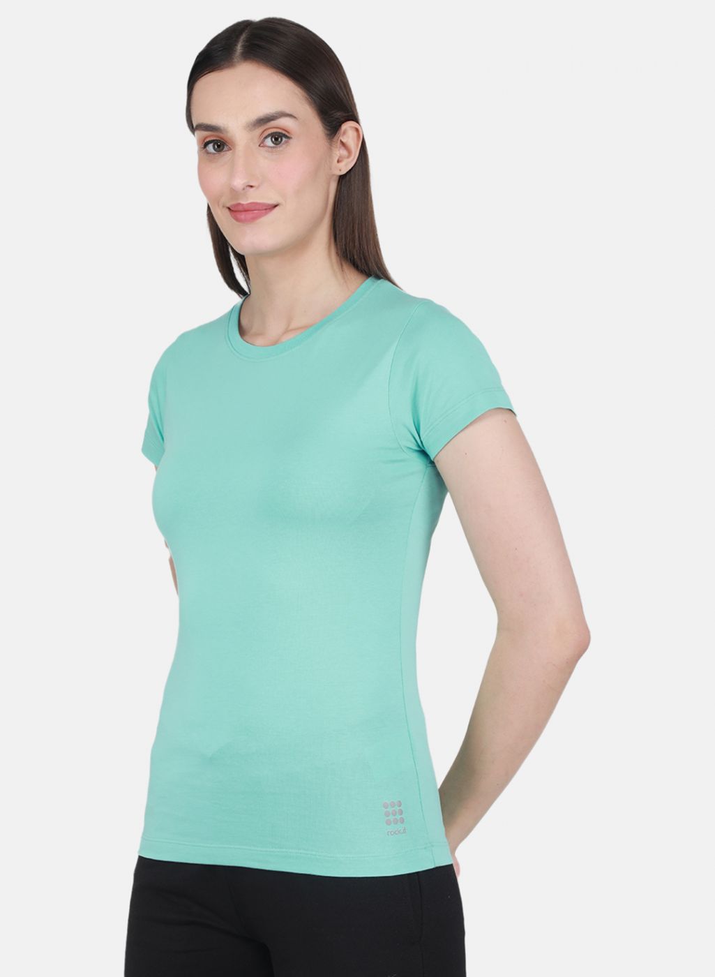 Rock.it Women Turquoise Blue Solid Top