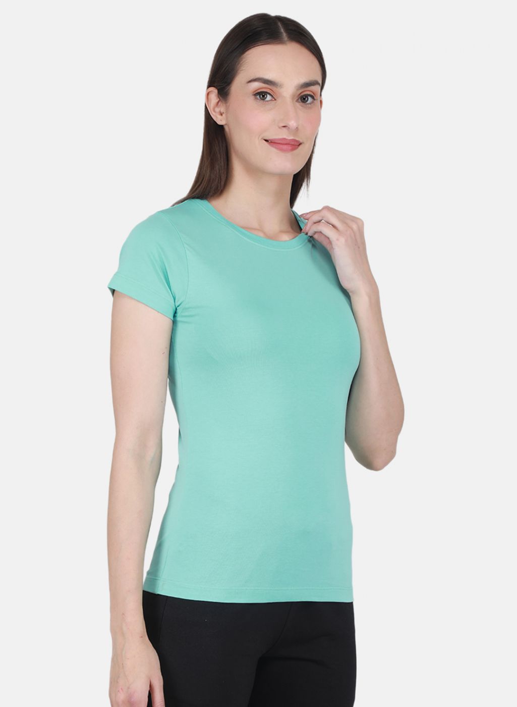Rock.it Women Turquoise Blue Solid Top