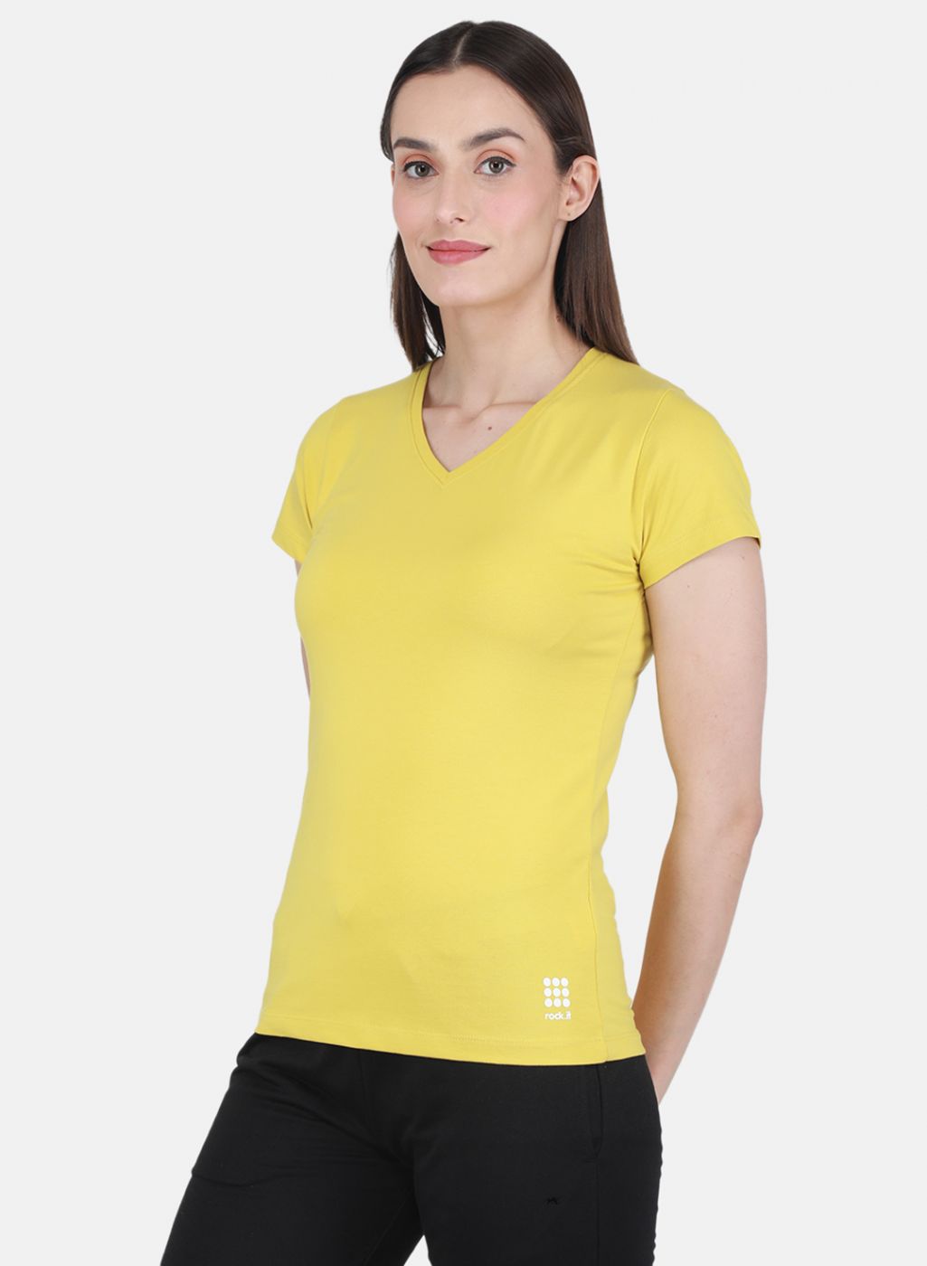 Rock.it Women Yellow Solid Top