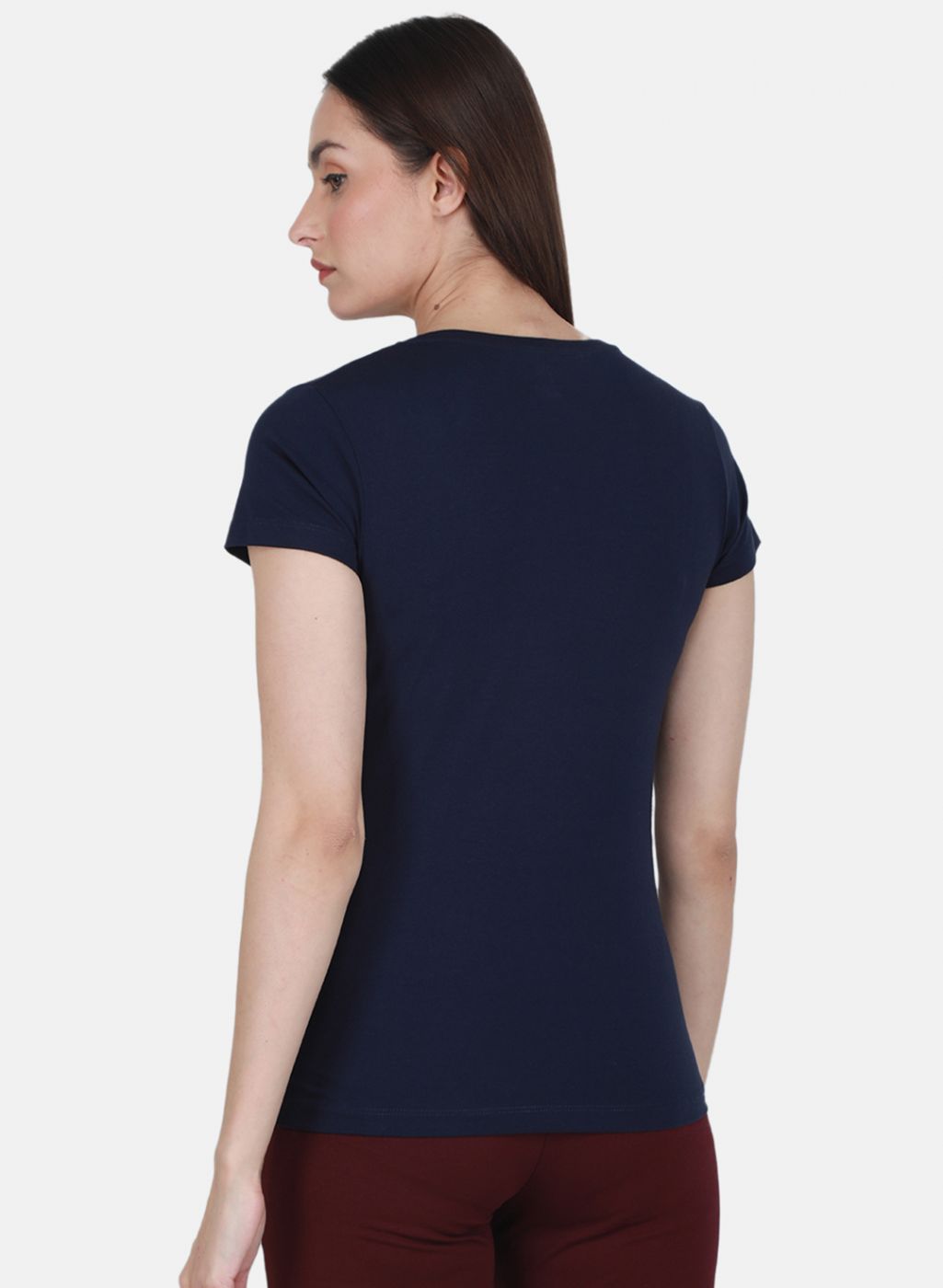 Rock.it Women Navy Blue Solid Top