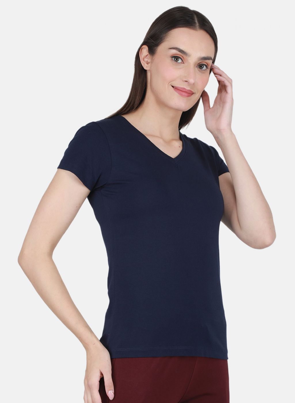 Rock.it Women Navy Blue Solid Top