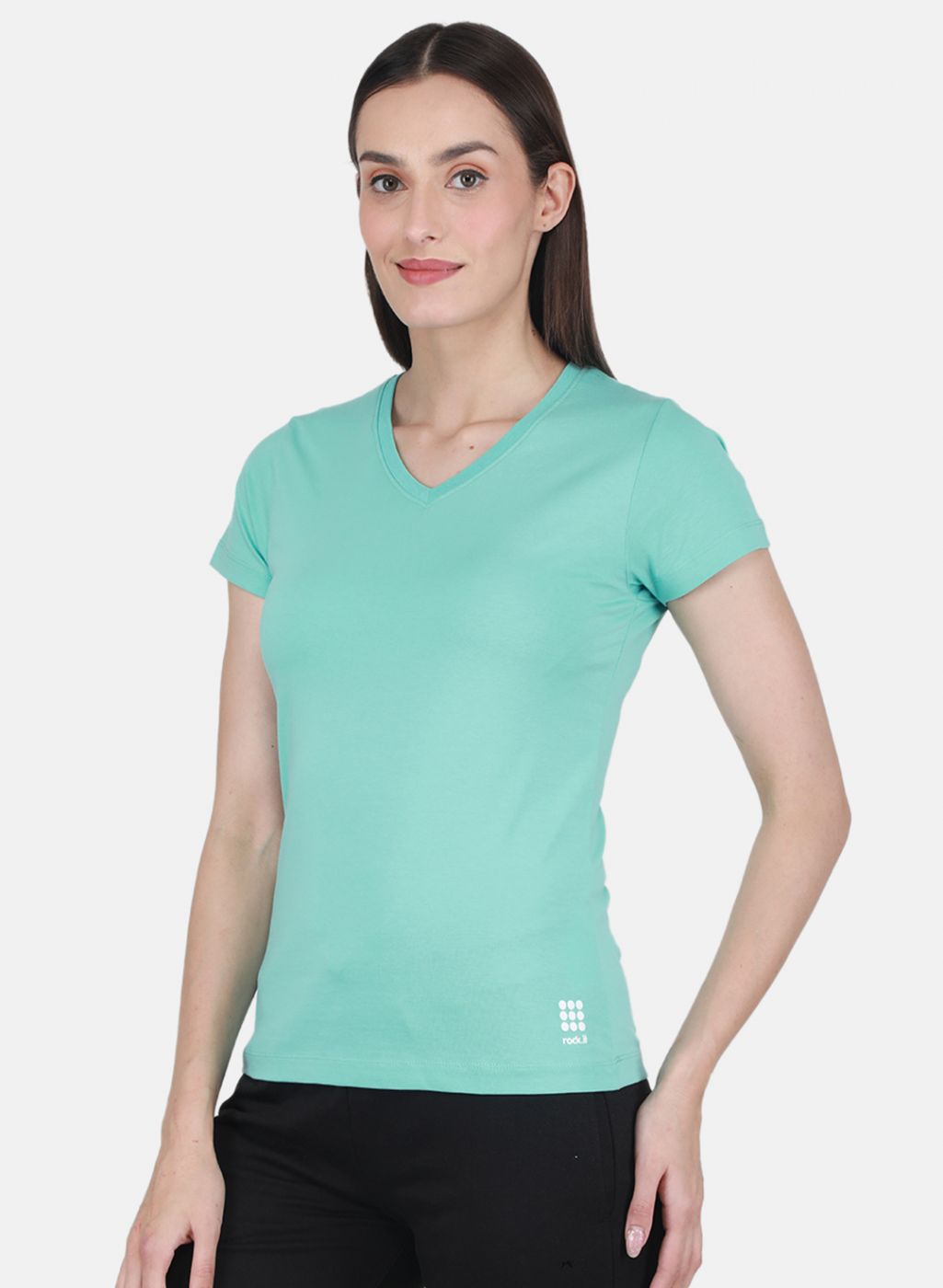 Rock.it Women Turquoise Blue Solid Top