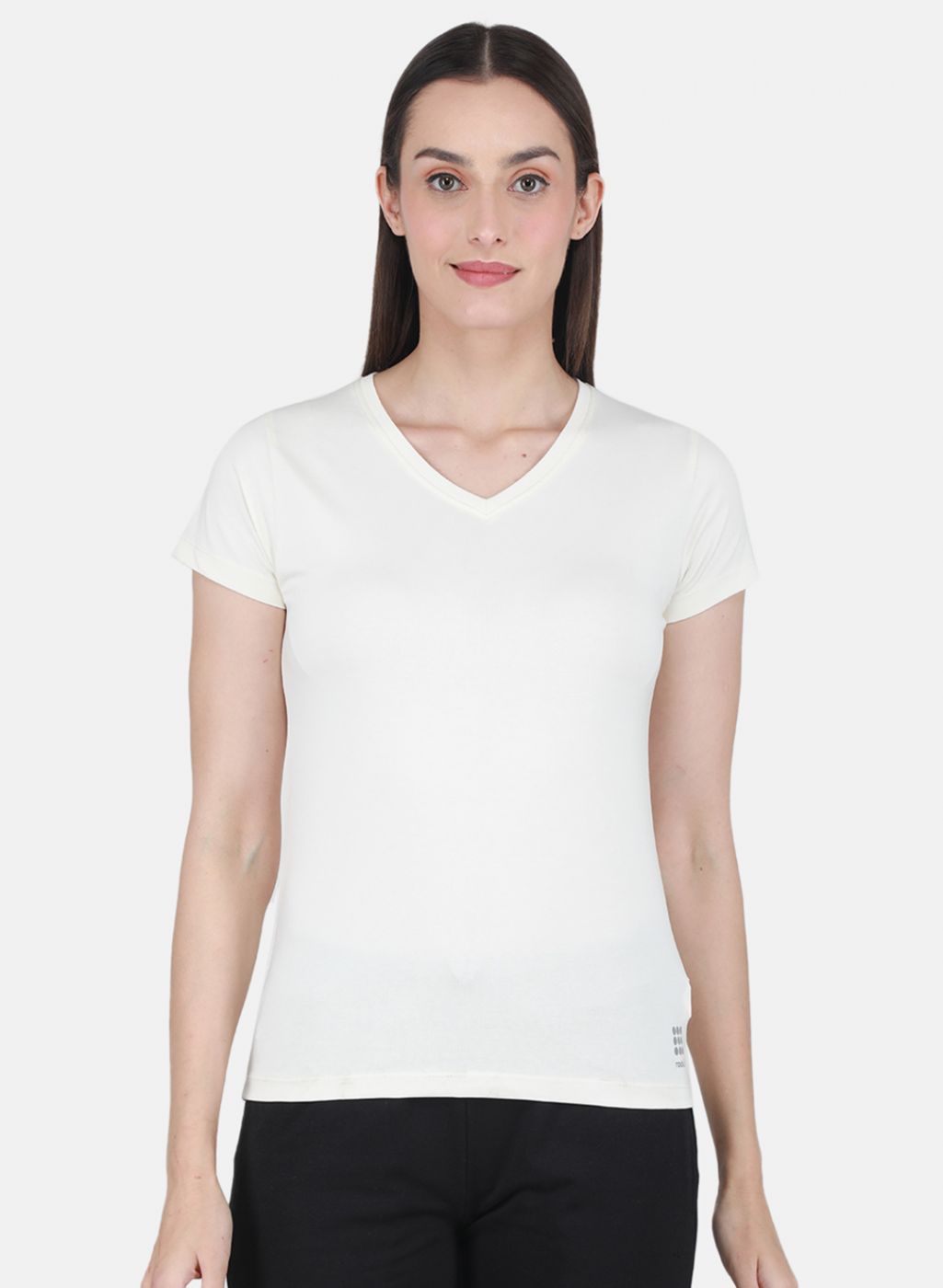 Rock.it Women Off White Solid Top
