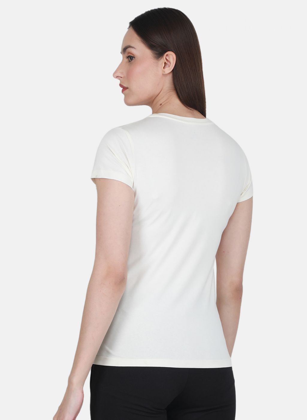 Rock.it Women Off White Solid Top